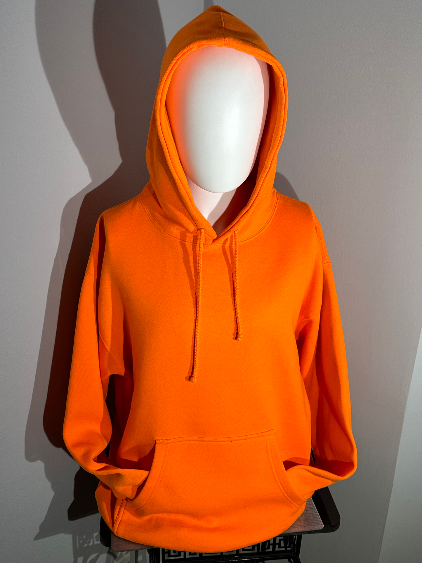 Orange Hooded Sweatshirt